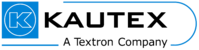 Kautex logo featuring a blue K in a circle, the company name in black text, and the tagline A Textron Company below.