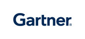 The image shows the Gartner logo with the word Gartner in bold, dark blue text on a white background.