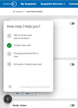 Users can choose from different guided tours