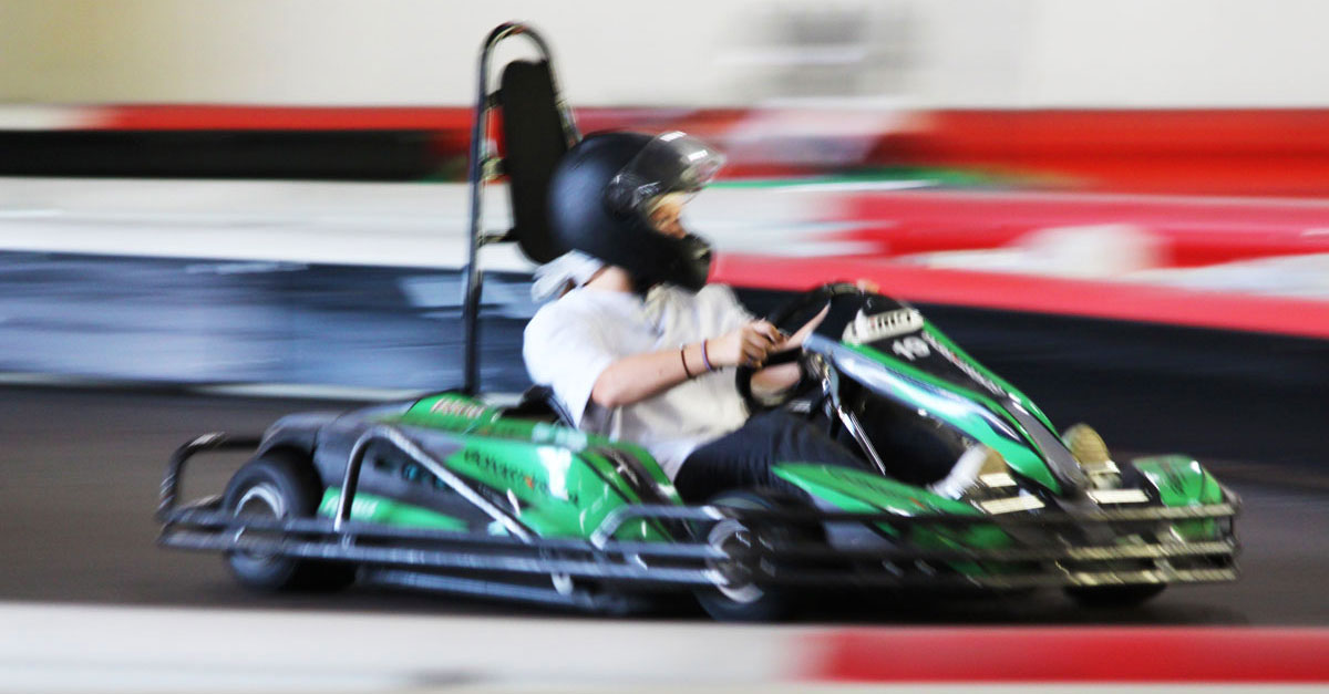 Schnell mit dem GoKart unterwegs 